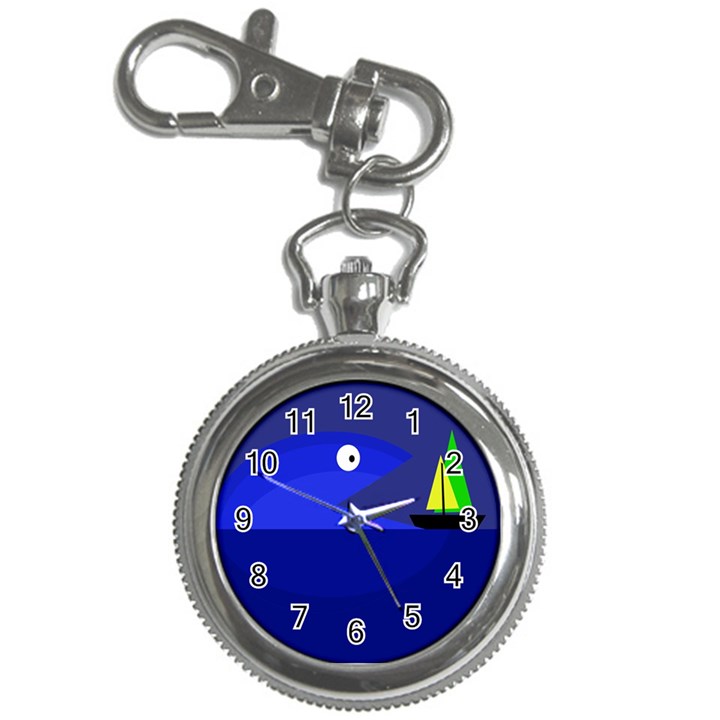 Blue monster fish Key Chain Watches