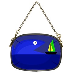 Blue Monster Fish Chain Purses (two Sides) 