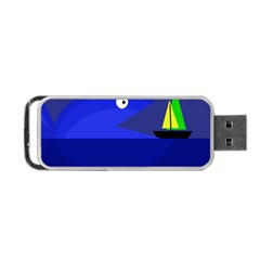 Blue Monster Fish Portable Usb Flash (one Side)