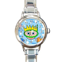 Diver Round Italian Charm Watch by Valentinaart