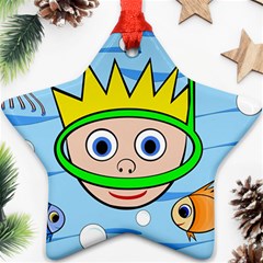 Diver Ornament (star)  by Valentinaart