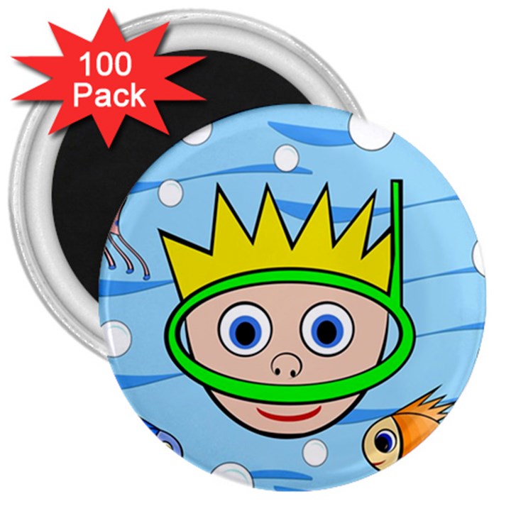 Diver 3  Magnets (100 pack)