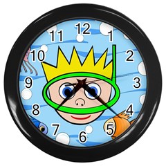 Diver Wall Clocks (black)