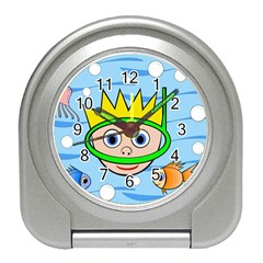 Diver Travel Alarm Clocks by Valentinaart