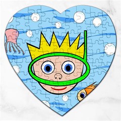 Diver Jigsaw Puzzle (heart)