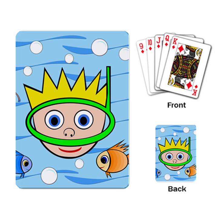 Diver Playing Card