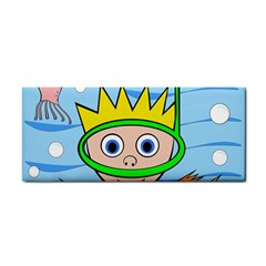 Diver Hand Towel by Valentinaart