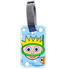 Diver Luggage Tags (two Sides)