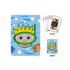 Diver Playing Cards (mini)  by Valentinaart