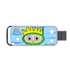 Diver Portable Usb Flash (one Side) by Valentinaart