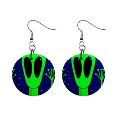 Alien  Mini Button Earrings