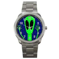 Alien  Sport Metal Watch by Valentinaart