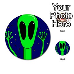 Alien  Multi-purpose Cards (round)  by Valentinaart