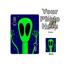 Alien  Playing Cards 54 (mini)  by Valentinaart