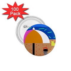 On The Beach  1 75  Buttons (100 Pack) 