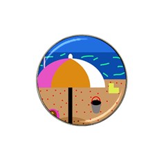 On The Beach  Hat Clip Ball Marker