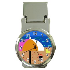 On The Beach  Money Clip Watches