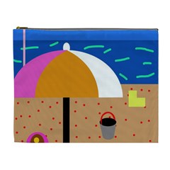 On The Beach  Cosmetic Bag (xl)