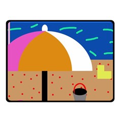 On The Beach  Fleece Blanket (small)