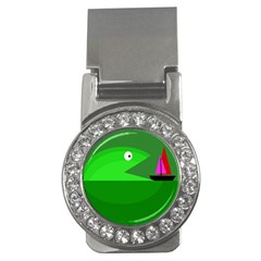 Green Monster Fish Money Clips (cz) 