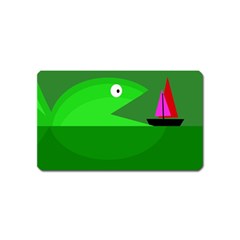 Green Monster Fish Magnet (name Card)