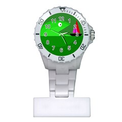 Green Monster Fish Plastic Nurses Watch