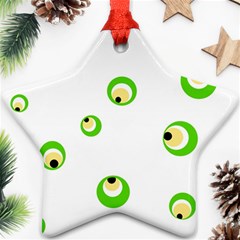 Green Eyes Ornament (star) 