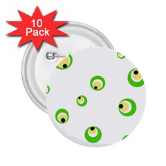 Green Eyes 2 25  Buttons (10 Pack) 