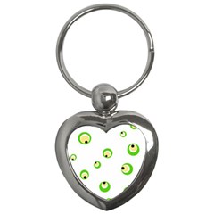 Green Eyes Key Chains (heart) 