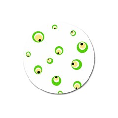 Green Eyes Magnet 3  (round)