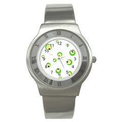 Green Eyes Stainless Steel Watch