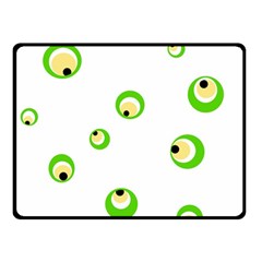 Green Eyes Double Sided Fleece Blanket (small) 