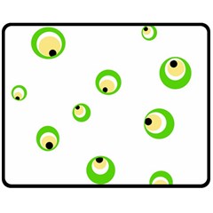 Green Eyes Double Sided Fleece Blanket (medium) 