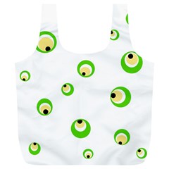 Green Eyes Full Print Recycle Bags (l) 