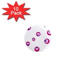 Purple eyes 1  Mini Magnet (10 pack)  Front