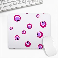 Purple Eyes Large Mousepads by Valentinaart