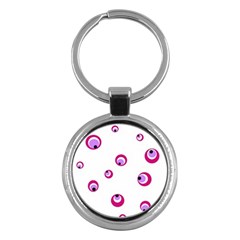 Purple Eyes Key Chains (round) 