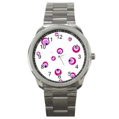 Purple Eyes Sport Metal Watch