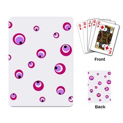 Purple Eyes Playing Card