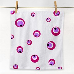 Purple Eyes Face Towel