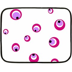 Purple Eyes Fleece Blanket (mini) by Valentinaart