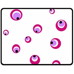 Purple Eyes Fleece Blanket (medium) 