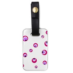 Purple Eyes Luggage Tags (one Side) 