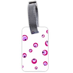 Purple Eyes Luggage Tags (two Sides)