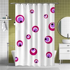 Purple Eyes Shower Curtain 48  X 72  (small) 