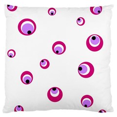 Purple Eyes Standard Flano Cushion Case (one Side)