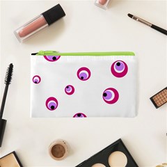 Purple Eyes Cosmetic Bag (xs) by Valentinaart