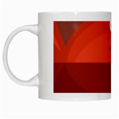 Red Monster Fish White Mugs