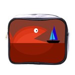 Red monster fish Mini Toiletries Bags Front