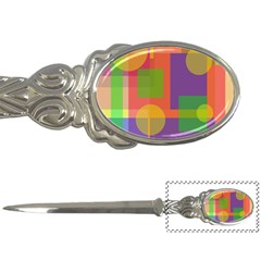 Colorful Geometrical Design Letter Openers by Valentinaart